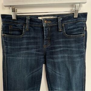 Frankie B Jeans F Pocket Low Rise Slim Straight Dark Blue Stretch Women 26/4 VTG